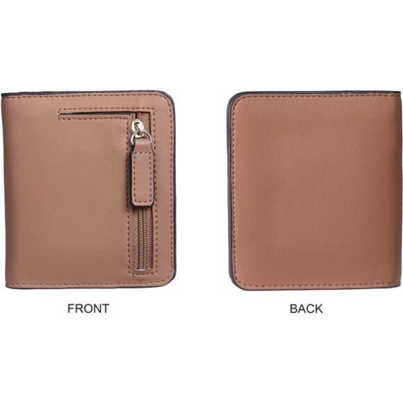 Slim Bifold Credit Card Holder, Brown - Picture 5 of 6